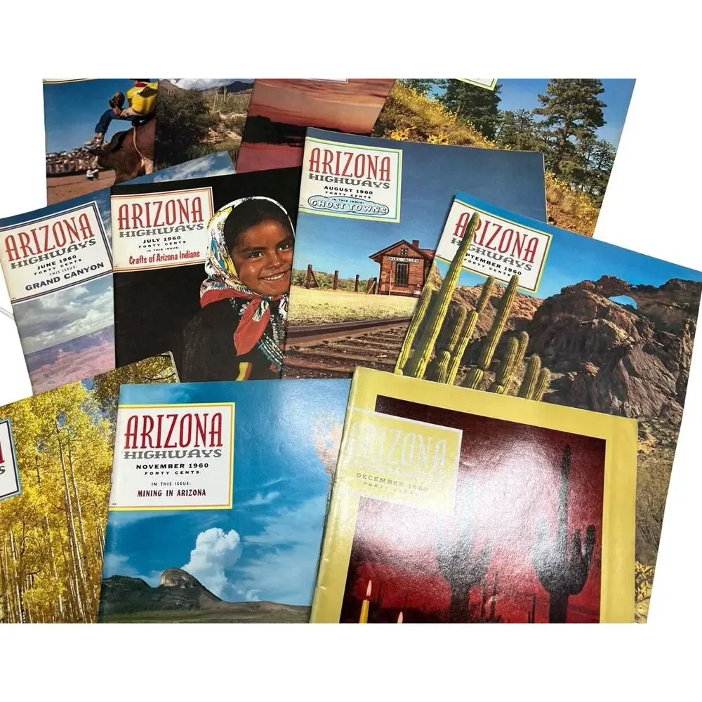 Vintage Arizona Highways Magazines 11 issues 1960 February - December